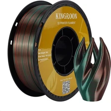Kingroon PLA Filament, Multicolor Silk PLA Filament, Tri Color 3D Printer Filame