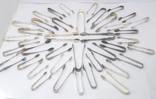 Assorted Sugar Tongs Silver Plated Mixed Patterns Tea Tableware Lot
