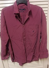 Nautica Mens Dress Shirt XXL Red