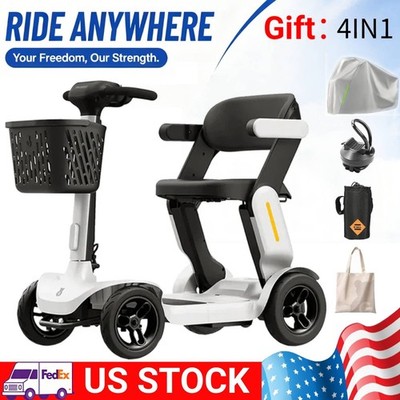 PAISEEC MOBILITY SCOOTER SENIORS 25 MILES , 6 MPH MAX, 300LBS LOADING - WHITE