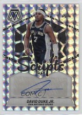 2023-24 Panini Mosaic Scripts David Duke Jr #MS-DDJ Auto 1t6s