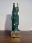 1970s Tequila Azteca green ceramic decanter bottle collectible — photo 4
