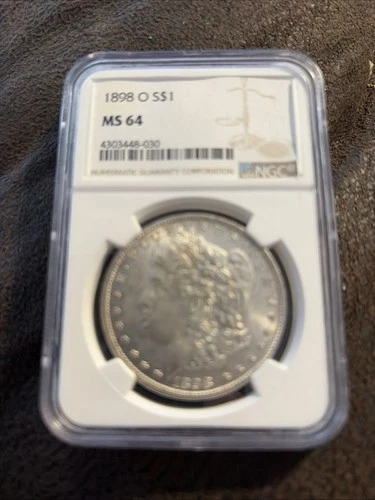1898-O Morgan Silver Dollar NGC MS64  $1 Coin