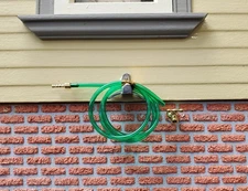 Dollhouse Green Garden Hose with Spigot 1:12 Scale Miniature Fairy Garden