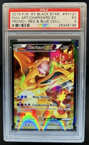 2016 Pokemon XY Promos Charizard EX Red & Blue #XY121 PSA 5