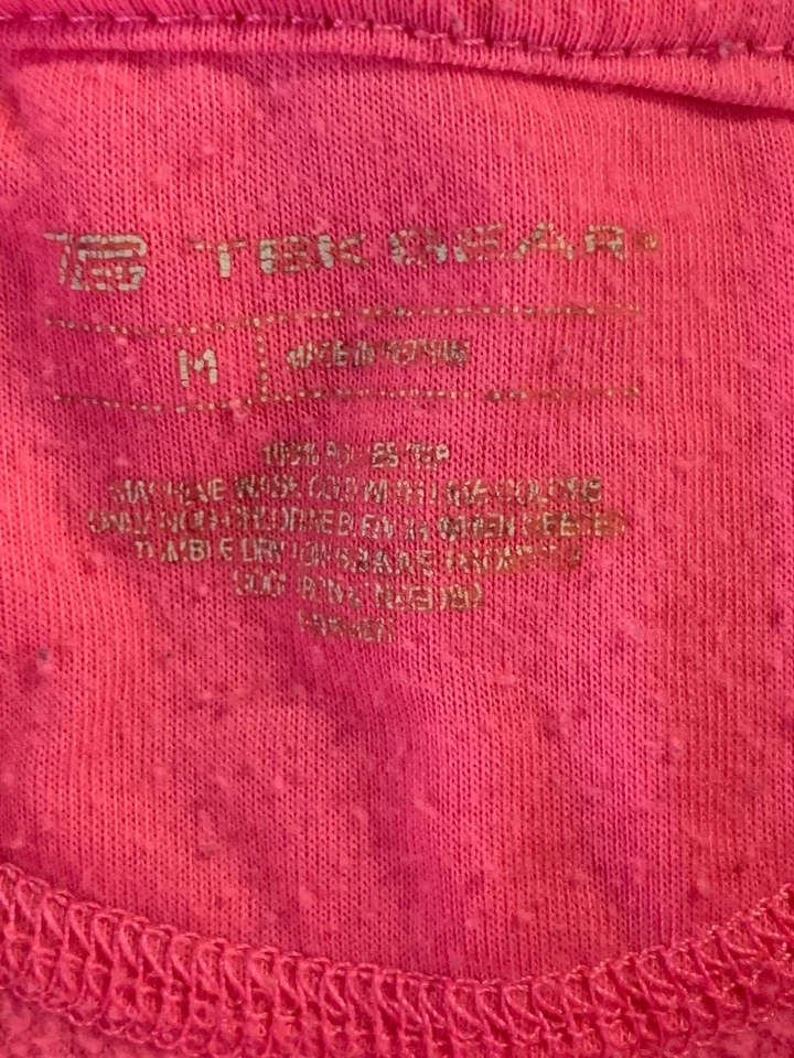Tek Gear Hoodie Women's Medium Pink Fleece Thumbhole Long Sleeve Performance - Image 3 of 4
