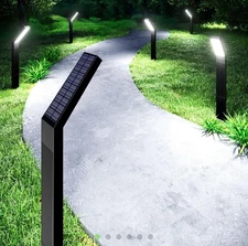 Solar Pathway Lights Outdoor, 6 Pack Solar Garden Lights, Landscape Path Ligh...