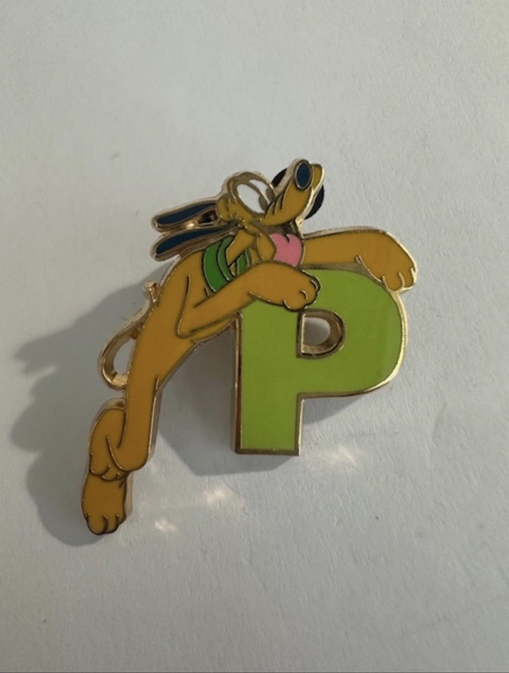Japan Disney Store JDS Pin - Character Letter Alphabet Series - P