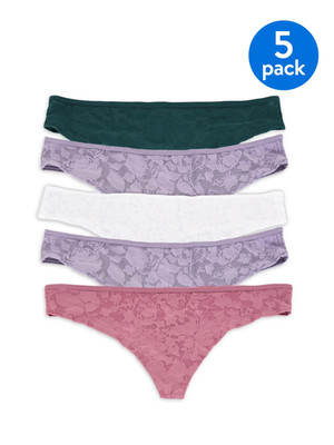 Ultra-Soft Women's Thong Panties 5-Pack for Ultimate Comfort and Style
