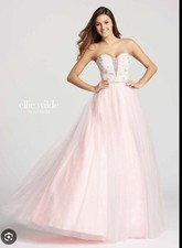 Ellie Wilde by Mon Cheri EW118042 Tulle Beaded Princess Sweetheart Gown 18 New