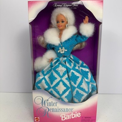 Vintage 1996 Barbie Winter Renaissance Evening Elegance Series