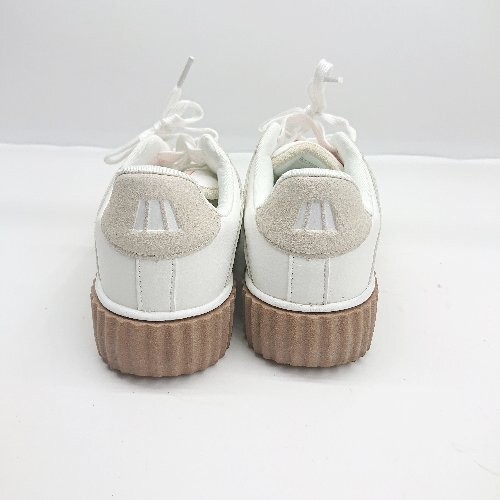 Java Java Thick-Soled Sneaker Shoes Size M White … - image 4