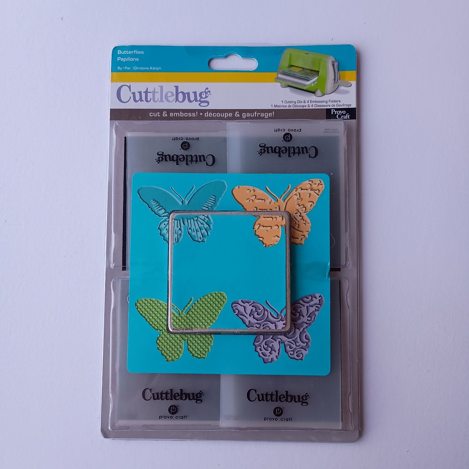 Cuttlebug Butterflies Set Die & 4 Embossing Folders Butterfly Discontinued Rare
