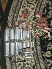 VINTAGE LOT SIEMENS ELKO CAPACITORS TRANSFORMERS HP TRW MKH SPRAGUE RESISTORS