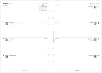 Refill Settimana Due Pagine Verticale Con Appuntamenti – A5 - Foto 8
