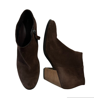 ECCO Womens Size EU 42 US 11-11.5 Shape 55 Western Coffee Suede Ankle Boots Shoe