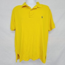 Polo By Ralph Lauren Size L Men's Yellow Short Sleeve Polo shirt