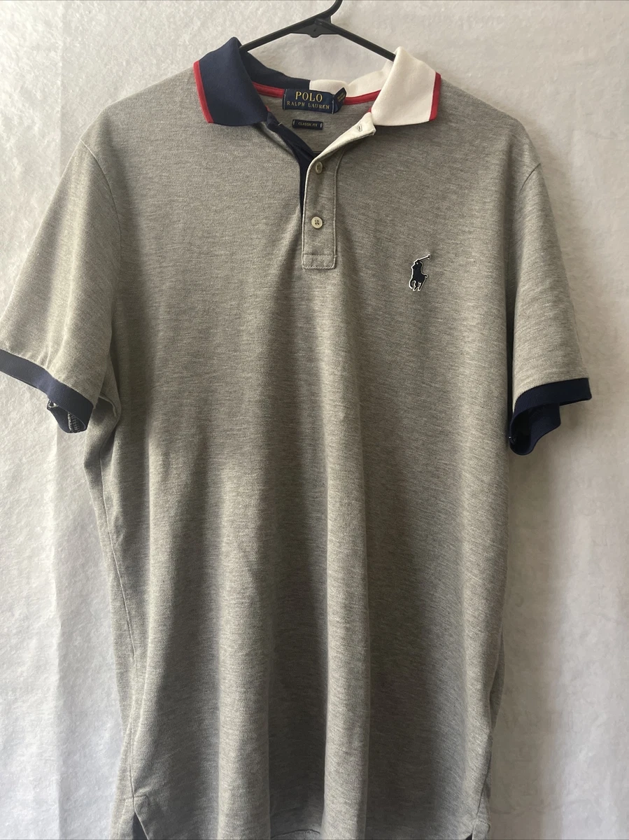Polo Ralph Lauren Shirt With Blue Logo Size Medium