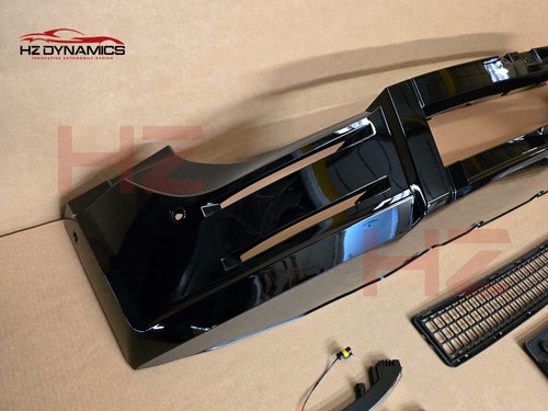 SPOILER LABIO PARACHOQUES DELANTERO LED NEGRO BRILLANTE PARA LAND ROVER DEFENDER L663 2020 CARROCERÍA - Imagen 5 de 11