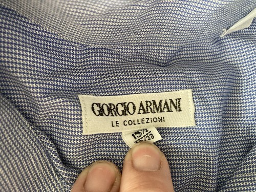 giorgio armani Men’s Dress Shirt 15 1/2 32/33 - Picture 2 of 2