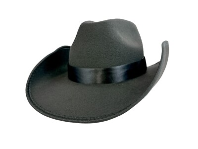Cowboy Hat Plain Band Wool Feeling Polyester Costume Cosplay Western