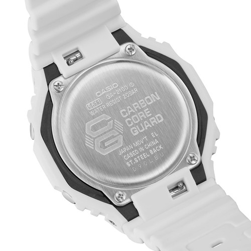 Casio G-SHOCK GA-2100-7A7 GA21007A7 ANA-DIGI White Quartz Mens Watch - Picture 5 of 9