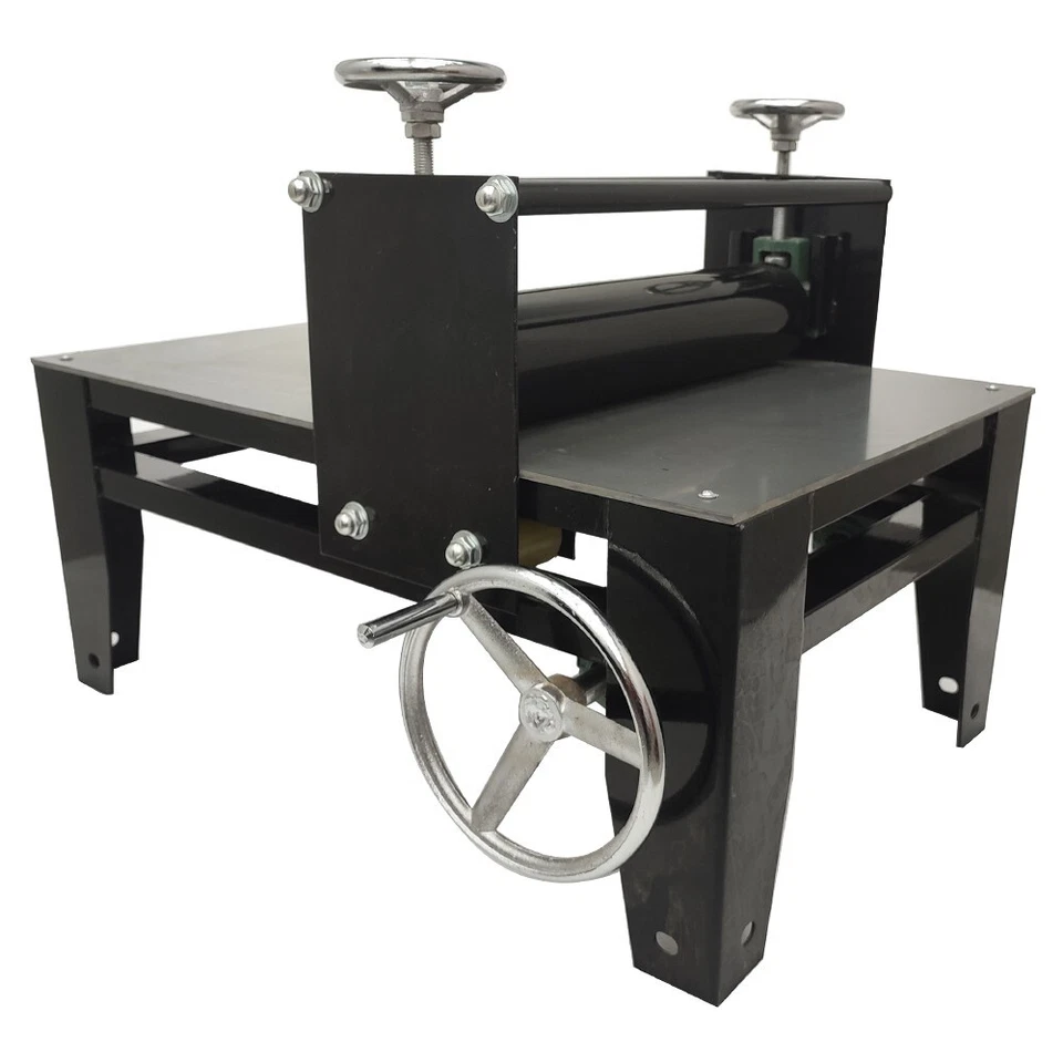 Máquina de prensa manual de placa de cerámica rodillo de impresión de arcilla de eje único 27" x 17,7" Foto 4 de 4