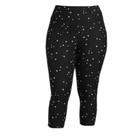 Terra and Sky Stars Black High Rise Capri Leggings 1X (16W-18W) NWT — photo 6