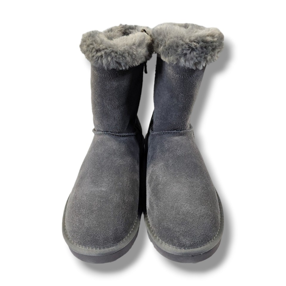 Lamo Willow Women's Boots Size 8 Dark Gray Suede Water Stain Resistant