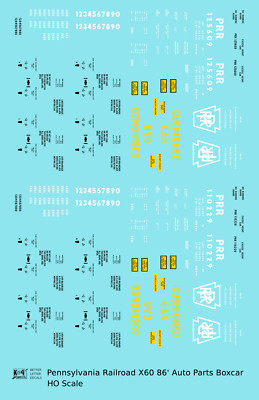 K4 HO Scale Decals Ferrocarril Mexicano (FCM) 40 Ft Boxcar White - Foto 10