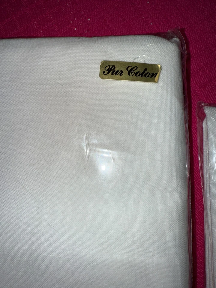 Drap brodé + traversin  en pur coton  made in France 290 cm x 180 cm réf D395 - Photo 4/4