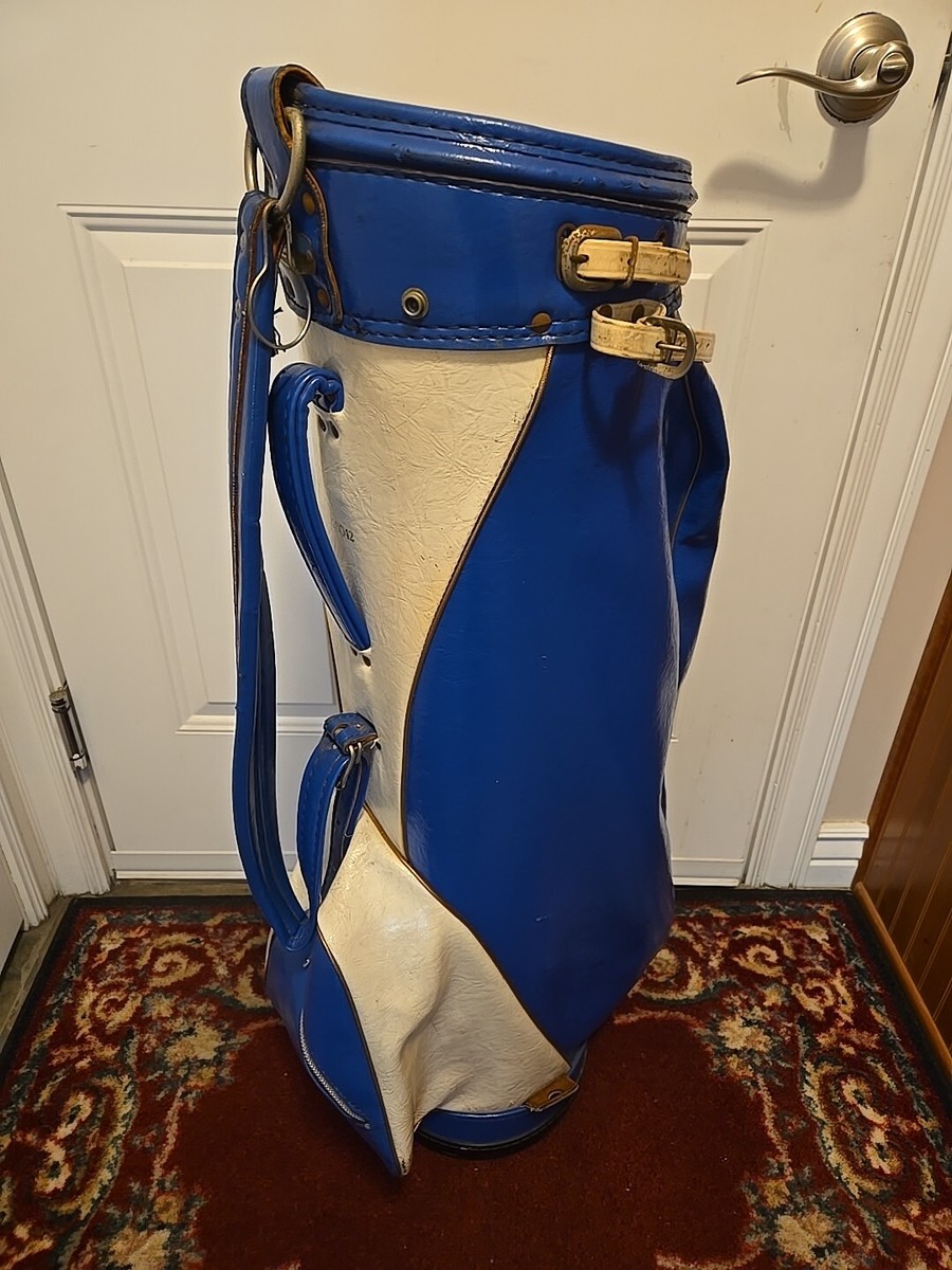 Arnold Palmer Rare Vintage Golf Bag Two Tone Blue/White 3