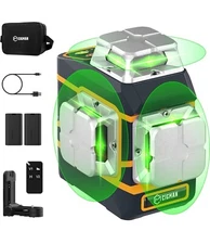 CIGMAN Laser Level CM-801 LaserLevel Self Leveling 3x360° 3DGreen