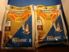 Two Packs of 3 Panasonic Type U Endust Microfilter Vacuum Bags Free Shipping