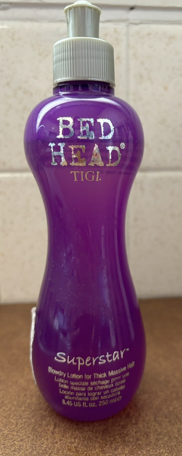 Tigi Bed Head Superstar BlowDry Lotion Thick Massive Hair 8.45 fl oz