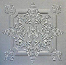 Tin Look Glue Up Ceiling Tiles Made of Styrofoam 20x20 R29S SILVER SALE!!