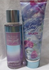 Victoria's Secret Fragrance Mist  Lotion Set Lot of 2 LOVE SPELL SPLASH