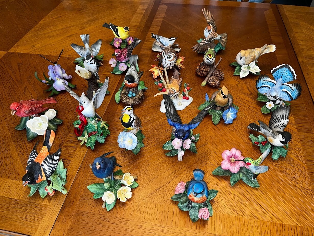 Vintage Lenox Porcelain Bird collectables Lot Garden Birds Collection