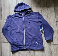 Reebok Women's Cozy Full Zip Up Hoodie Jacket Blue XLarge