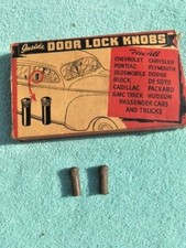 1937-1950s Mopar Chrysler Dodge Plymouth Nors Door Lock Knob Brown Rubber Pair 1937-1950s Mopar Chrysler Dodge Plymouth Nors Door Lock Knob Brown Rubber Pair
