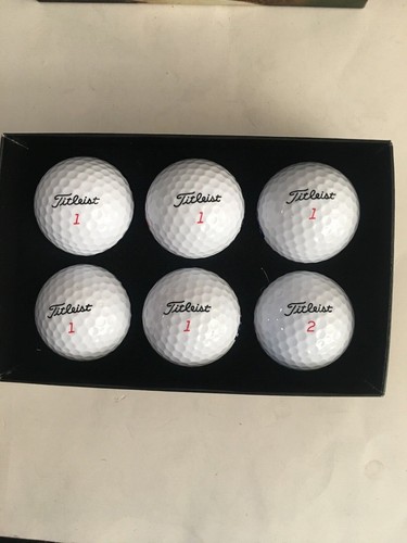 Titleist TruFeel Golfbälle - Uline Logo - Brandneu 6 Golfbälle