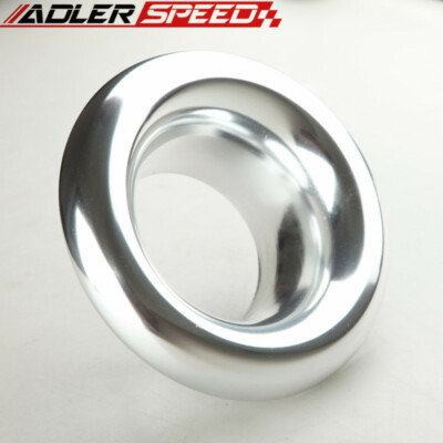 ADLERSPEED 4'' Inch Short Ram Cold Air Intake Turbo Horn Velocity Stack Anodized 