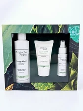 Christophe Robin Hydrating Shampoo Mask Leave In Mist Kit Aloe Vera 3Pc Gift Set
