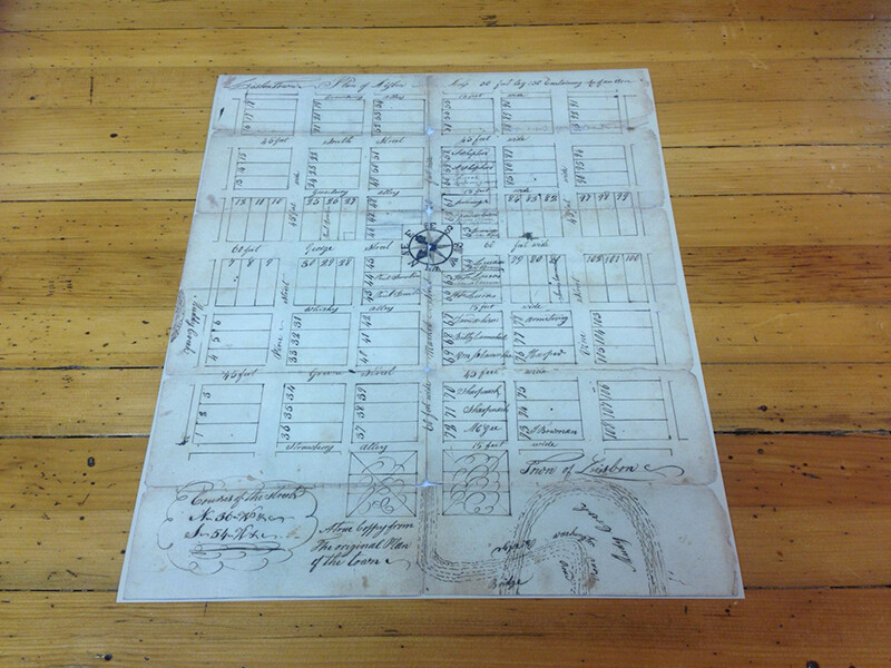 1807 Map of Carmichaels Pennsylvania Plan of Lisbon Town eBay