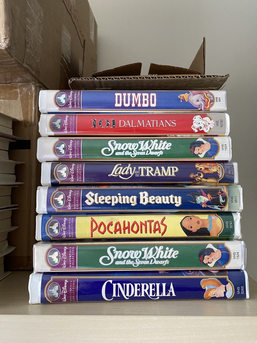Walt Disney Masterpiece Collection VHS Lot Beauty and Beast