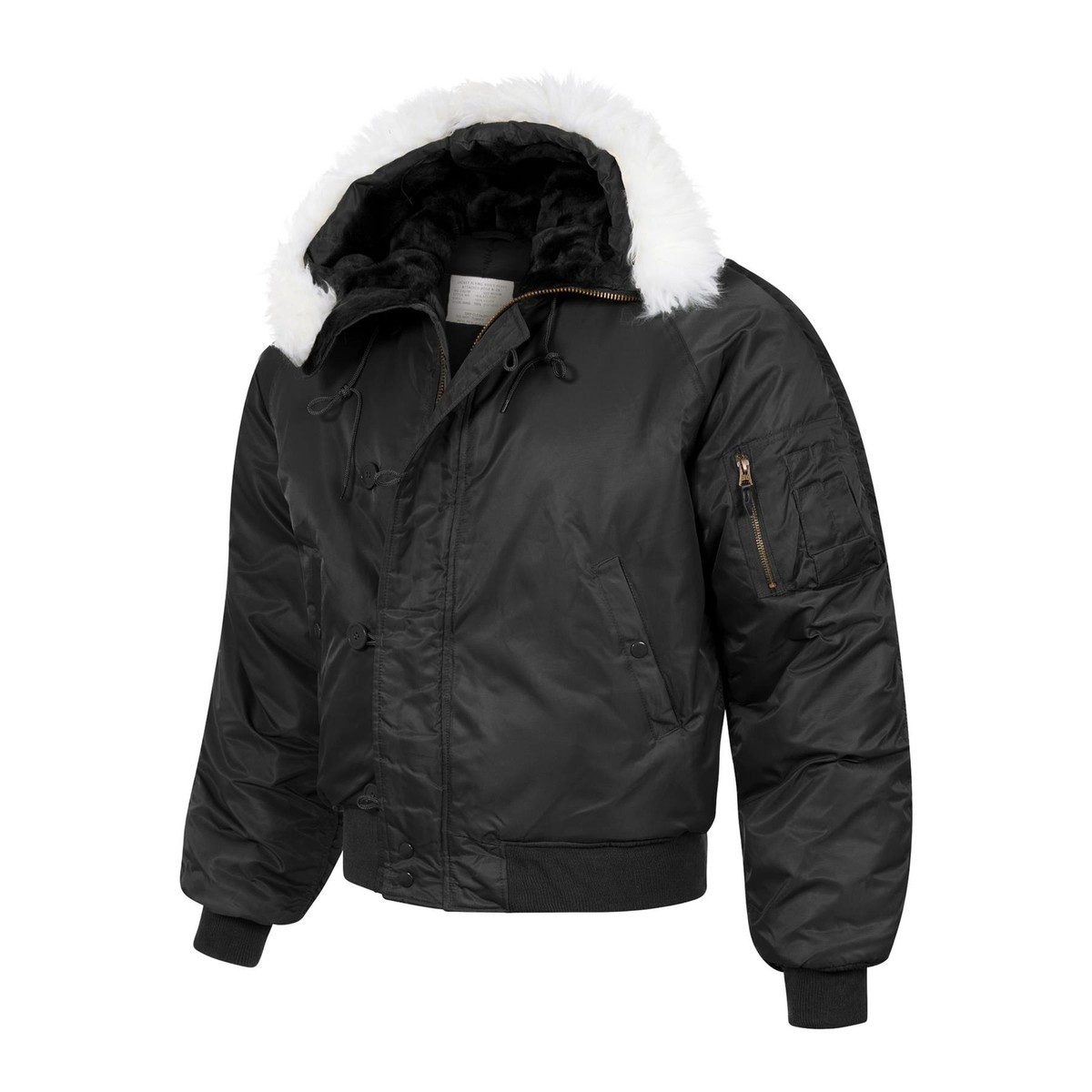 ジャケット・アウター military type N2B flight jacket black military type N2B flight jacket black Alpha Industries Men's N-2B