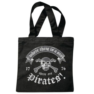 Tasche Beutel Baumwolltasche Piraten Seeräuber Räuber Dolch Jack Karibik Einkauf