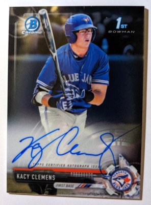 2017 BOWMAN CHROME 1ST BOWMAN AUTO KACY CLEMENS (K)