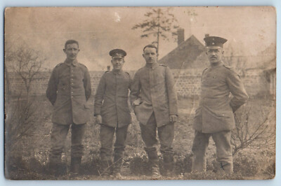Hannonville-sous-les-Côtes France Postcard German Soldiers 1918 RPPC Photo
