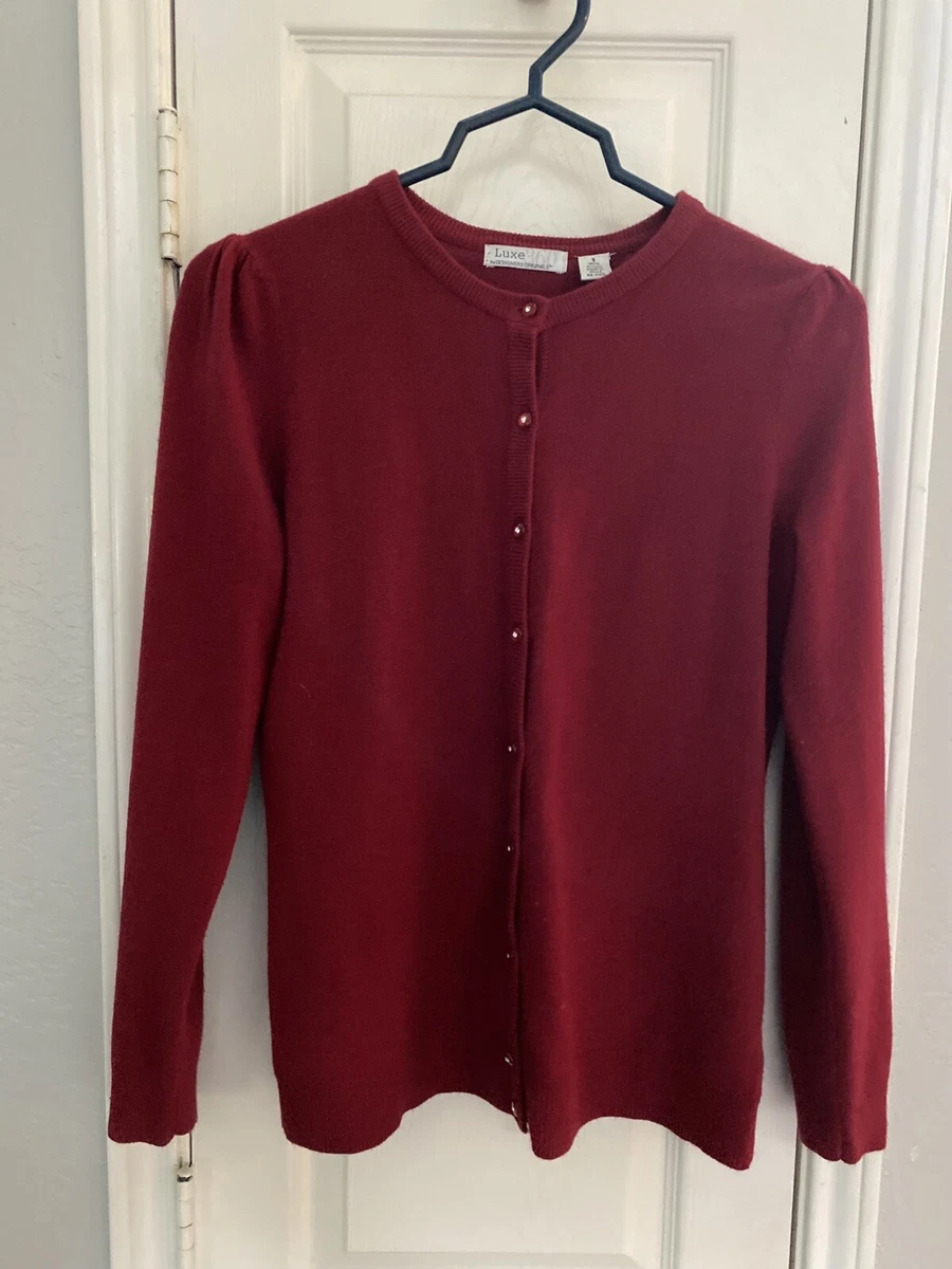 Ebay red cardigan cheap